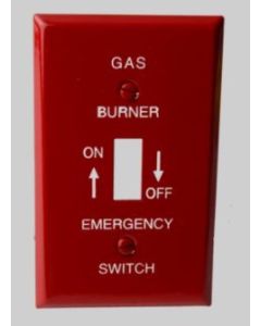 625-S15 - RED SWITCH PLATE GAS