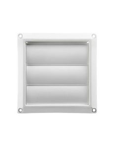 1423WS - LOUVERED VENT 4" WHITE W/ SCREEN (110288)